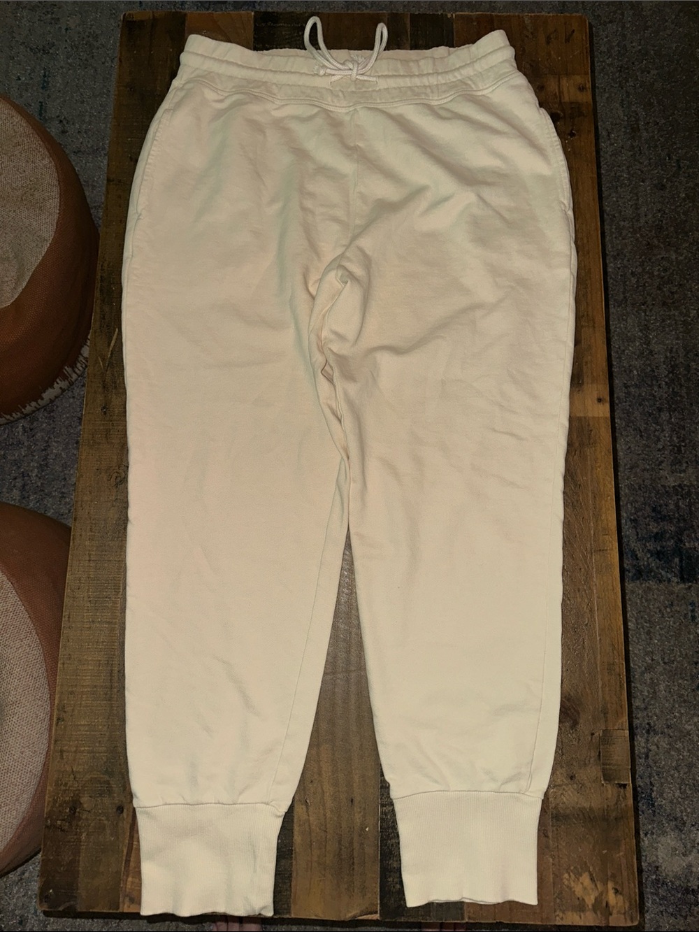 Fabletics Cream Jogger Sweatpants